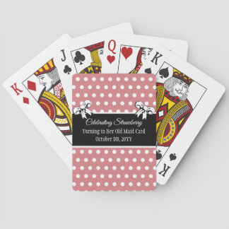 Baraja De Cartas Bridal Shower Games favorecen el blanco rosado per