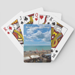 Baraja De Cartas Brighton y Hove Beach en el verano