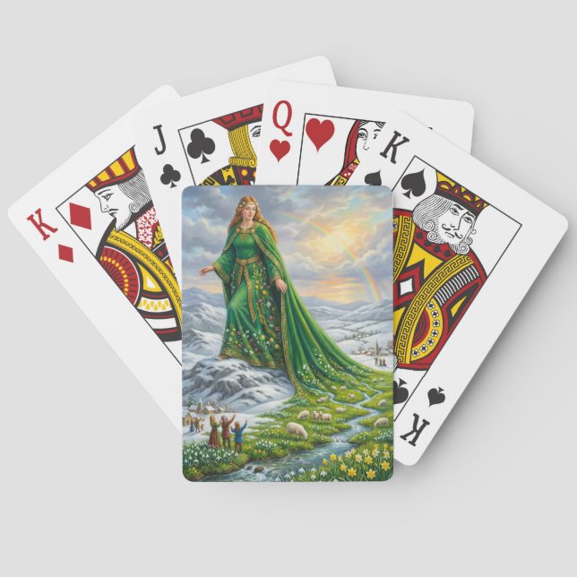 Baraja De Cartas Brigid’s Mantle (Bringing the Spring) (Reverso)