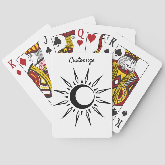 Baraja De Cartas Brillante Sun Crescent Moon Thunder_Cove (Reverso)