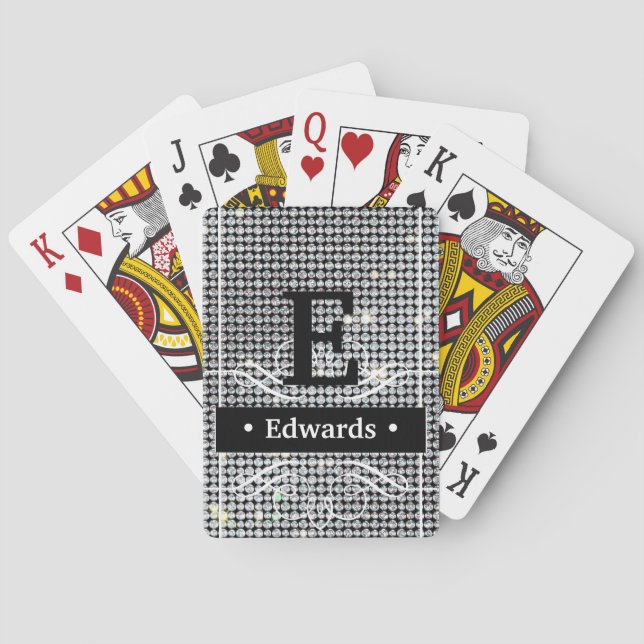 Baraja De Cartas Brilliant diamond Playing Cards, personalized Play (Reverso)