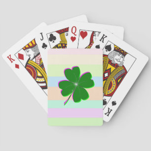 Baraja De Cartas Brillo de cuatro hojas