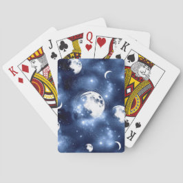 Baraja De Cartas Brillo de luz lunar | Fases lunares en las nubes d