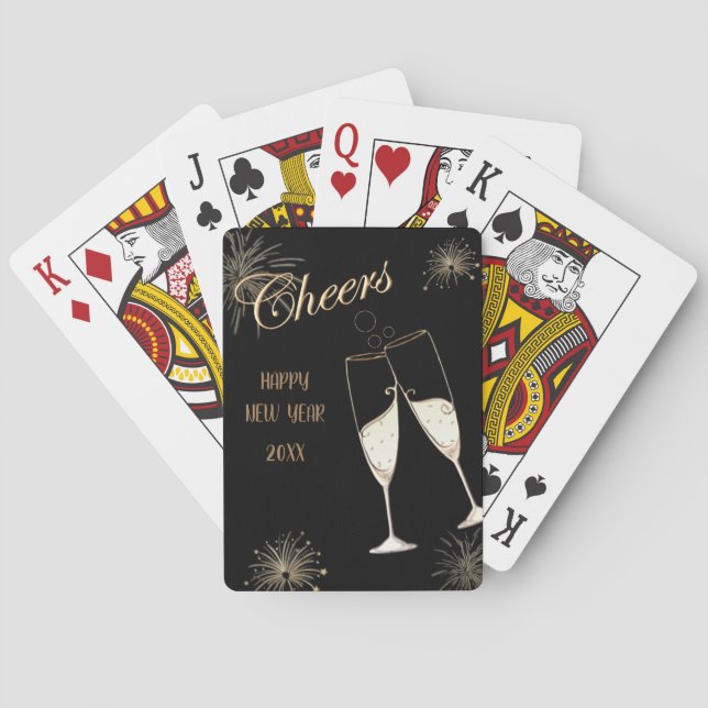 Baraja De Cartas Brindis Año Nuevo (Reverso)