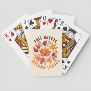 Baraja De Cartas Brisa de caída, hojas otoñales - Foliage caprichos