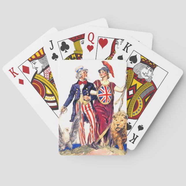 Baraja De Cartas Britannia and Uncle Sam (Reverso)