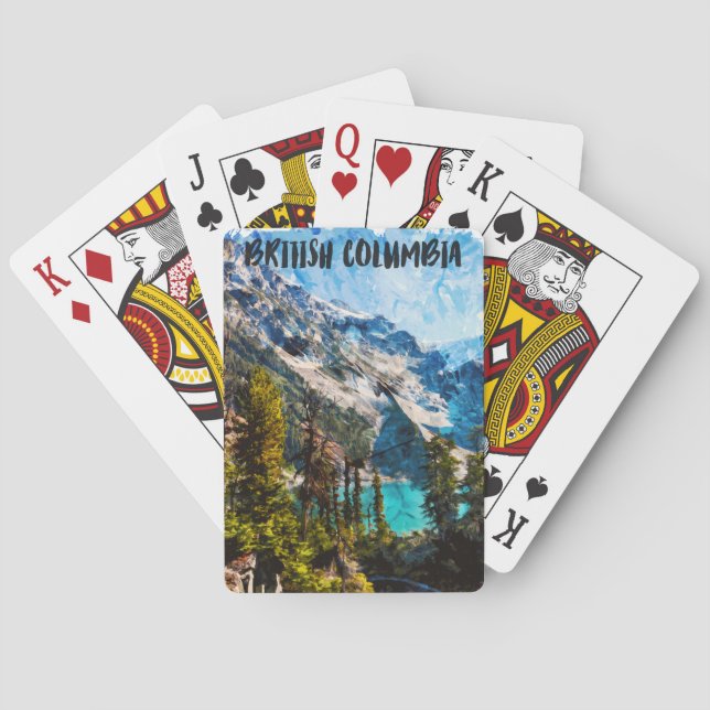Baraja De Cartas British Columbia Canada Mountain View (Reverso)