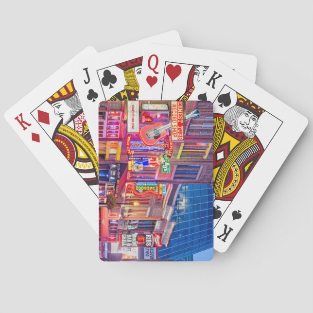 Baraja De Cartas Broadway Street Downtown Nashville Tennessee (Reverso)