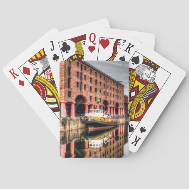 Baraja De Cartas Brocklebank Tug Boat Albert Dock (Reverso)