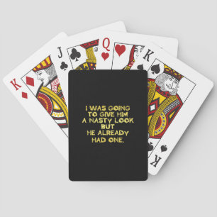 Baraja De Cartas Broma de mala cara divertida