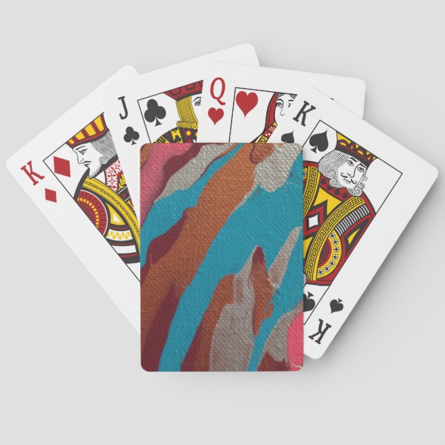 Baraja De Cartas Bronce de Borgoña (Reverso)