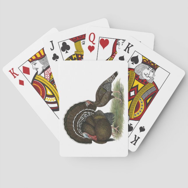 Baraja De Cartas Bronce estándar de Turquía (Reverso)