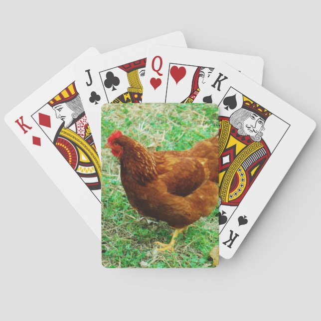 Baraja De Cartas Brown Hen (Reverso)