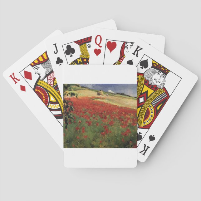 Baraja De Cartas BRUCE, William Blair amapolas rojas flores de amap (Reverso)
