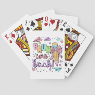 Baraja De Cartas Bruh, volvemos a la escuela graciosa