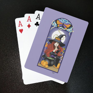 Baraja De Cartas Bruja Art Nouveau