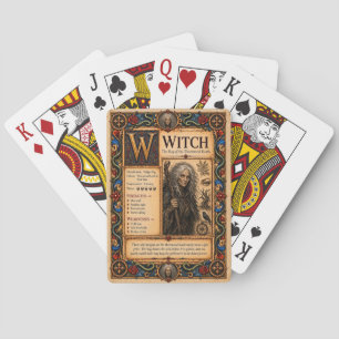 Baraja De Cartas Bruja, Arte de Bestiario Medieval