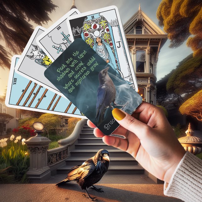 Baraja De Cartas Bruja de cuervo negra familiarizada con el humo/so (Subido por el creador)