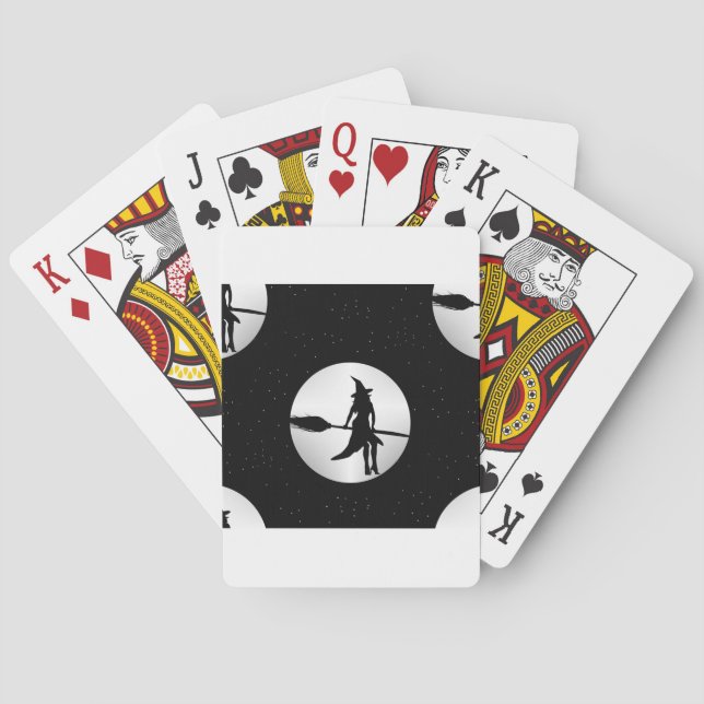 Baraja De Cartas bruja de halloween (Reverso)
