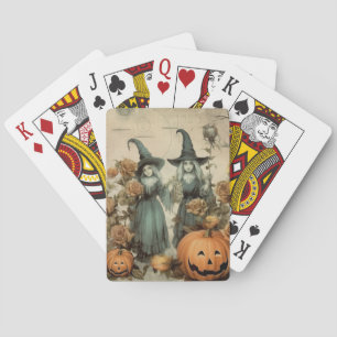 Baraja De Cartas Brujas Victorianas Caprichosas Calabaza Rosas