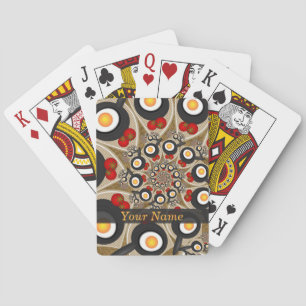 Baraja De Cartas Brunch Fractal Art Divertida Comida, Tomates, Huev