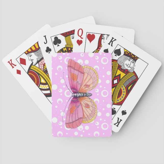 Baraja De Cartas Bubblegum Butterflies (Reverso)