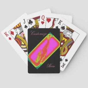 Baraja De Cartas buceo con sirena roja