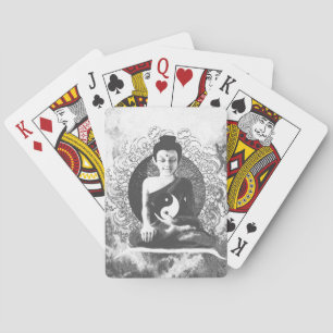 Baraja De Cartas Buda Meditating con Yin Yang