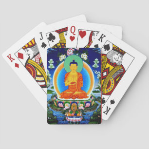 Baraja De Cartas Buda tibetano Thangka Prabhutaratna