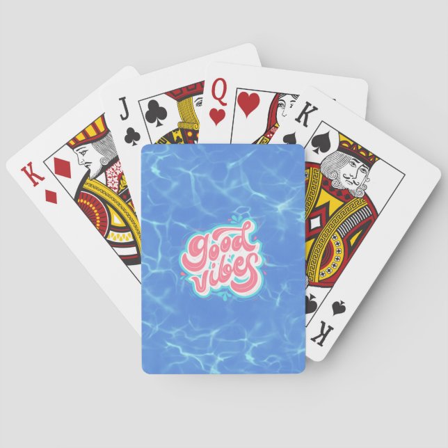 Baraja De Cartas Buena playa de Vibes/piscina (Reverso)