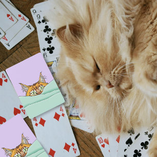 Baraja De Cartas Buenos días Naranja Cat Funny