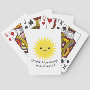 Baraja De Cartas Buenos días Sunshine Cute Kawaii Sun