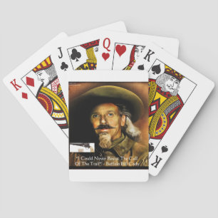 Baraja De Cartas Búfalo Bill Cody su arma y sus regalos y tarjetas 