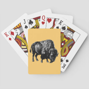 Baraja De Cartas Buffalo American Bison
