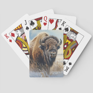 Baraja De Cartas Buffalo Bison Animal Wilderness Colorness