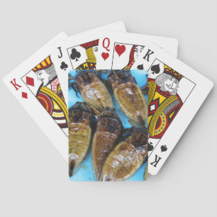 Baraja De Cartas Bug de agua gigante frito (Maeng Daa) ... Comida a
