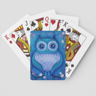 Baraja De Cartas búho azul