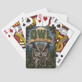 Baraja De Cartas Búho Bosque Boreal POPCUT