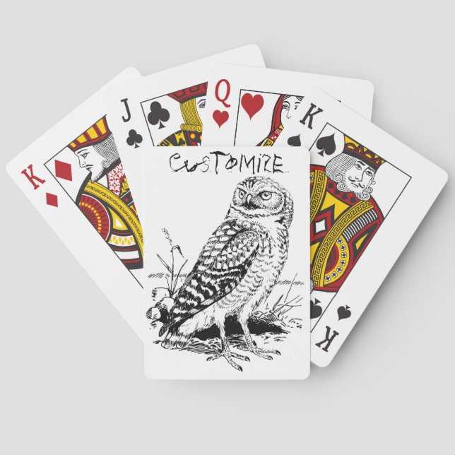 Baraja De Cartas Búho de Barn Thunder_Cove (Reverso)