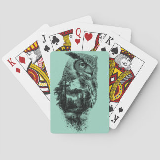 Baraja De Cartas Búho de belleza en las montañas