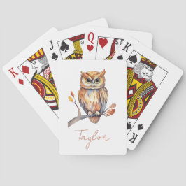 Baraja De Cartas Búho Personalizado