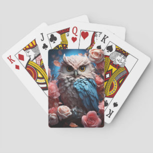 Baraja De Cartas Búho y Rosas 