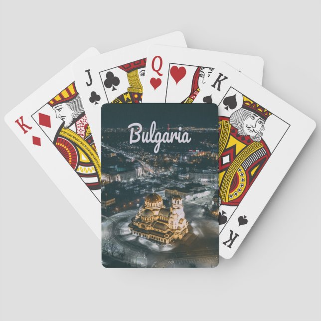 Baraja De Cartas Bulgaria Capital Sofía Alejandro Nevsky (Reverso)