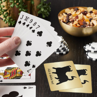 Baraja De Cartas Bull Design Any Colour Background Personalised