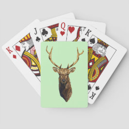 Baraja De Cartas Bull Elk Head animales naturaleza arte de la vida