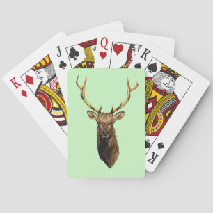 Baraja De Cartas Bull Elk Head animales naturaleza arte de la vida