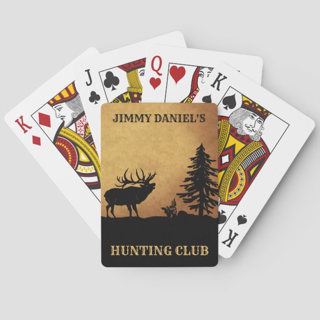 Baraja De Cartas Bull Elk Hunting Club Lodge (Reverso)