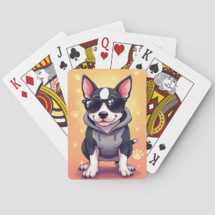 Baraja De Cartas Bull Terrier Kawaii Divertido Perro