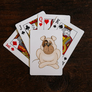 Baraja De Cartas Bulldog con ojos grandes