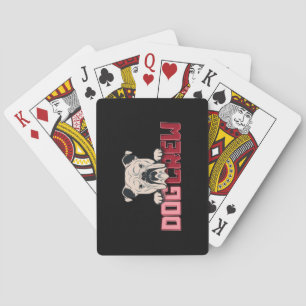 Baraja De Cartas Bulldog de la tripulación de perro